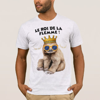 Der König der Faulheit – Illustration Faules Affe T-Shirt