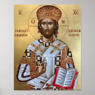 Der König der Könige und Großer Hoherpriester Ikon Poster