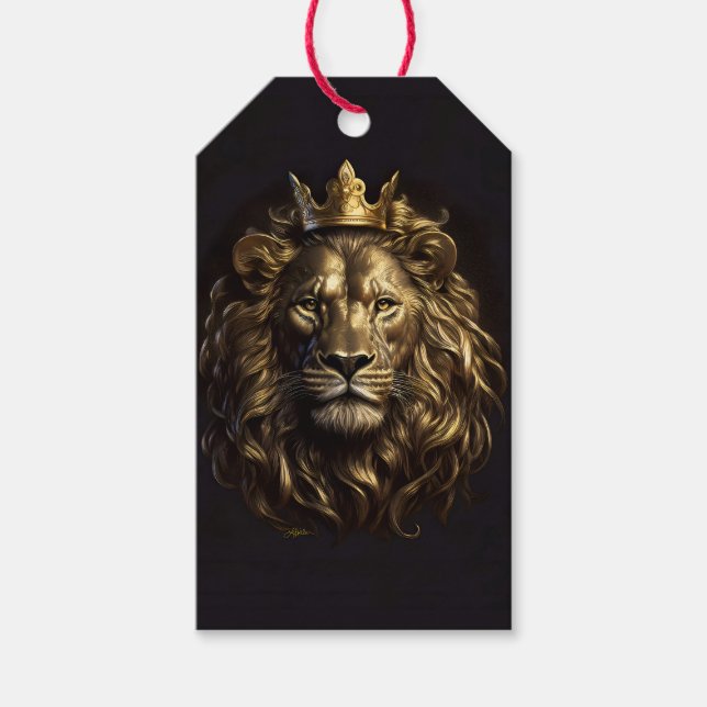 Der König! Der nicht so feige Löwe von Oz Geschenkanhänger (Vorderseite)