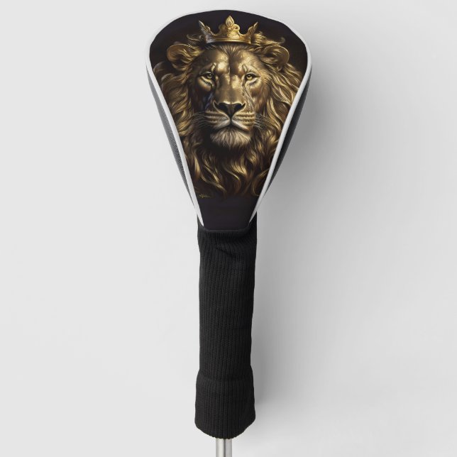 Der König! Der nicht so feige Löwe von Oz Golf Headcover (Vorderseite)