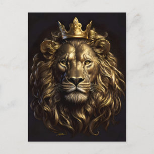 Der König! Der nicht so feige Löwe von Oz Postkarte