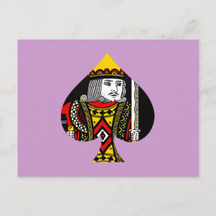 Der König der Spades Postkarte