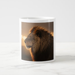 Der König der Tasse: Der Majestic Lion Jumbo Jumbo-Tasse