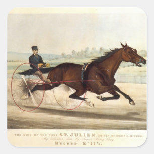 Der König des Rasens, 'St. Julien Quadratischer Aufkleber