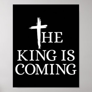 Der König kommt Christentum Bibelvers Christ Poster