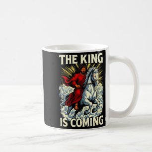 Der König kommt Offenbarung Fette Christliche Kuns Kaffeetasse