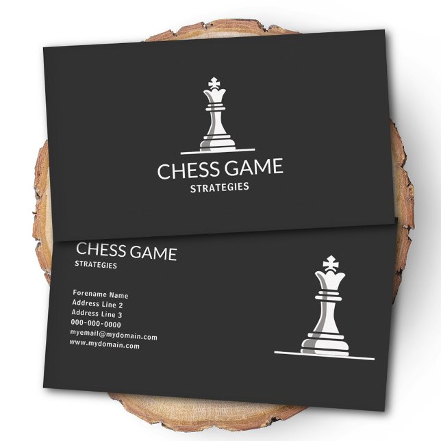 Der König - Schachspiel Visitenkarte (The King - Chess Piece Business Card)