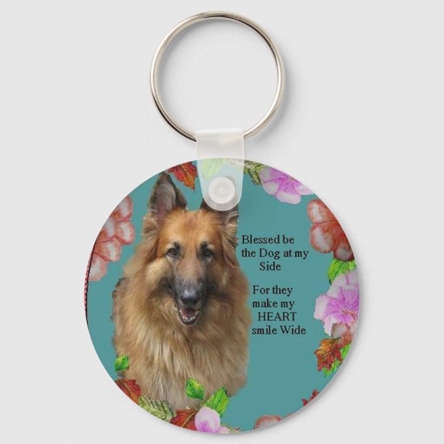 Der König Schäferhund segnet Schlüsselanhänger (Vorderseite)