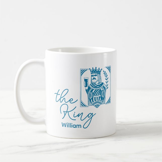 Der König Spielkarte Krone Tasse Geschenk Ehemann  (Links)
