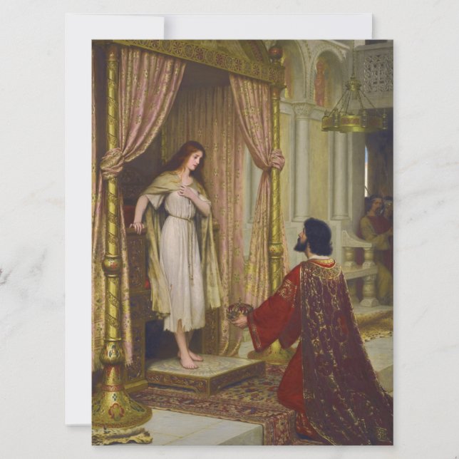 Der König und das Beggar-Mädchen Karte (Vorderseite)