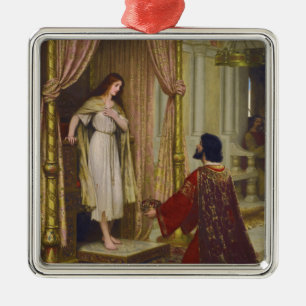 Der König und das Beggar-Mädchen Ornament Aus Metall