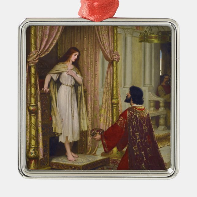 Der König und das Beggar-Mädchen Ornament Aus Metall (Vorne)