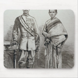 Der König und die Königin von Siam Mousepad