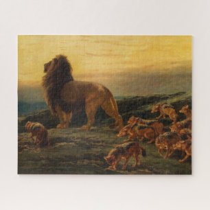 Der König und seine Satelliten von Briton Riviere Puzzle