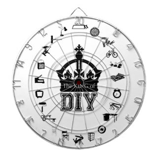 Der König von DIY gotischen Schriften + clipart Dartscheibe