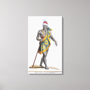 Der König von Florida, 1780 (farbiger Stich) Leinwanddruck