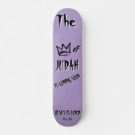 Der König von Juda Jesus Lila Doodle Christlich Skateboard