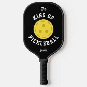Der König von Pickleball Niedlicher Spaß in schwar Schläger