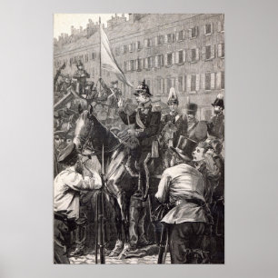 Der König von Preußen zu den Bewohnern von Berlin Poster