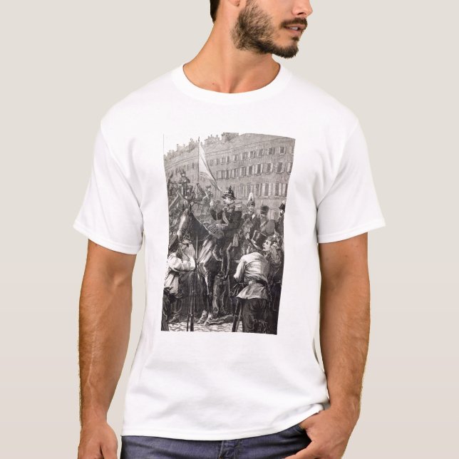 Der König von Preußen zu den Bewohnern von Berlin T-Shirt (Vorderseite)