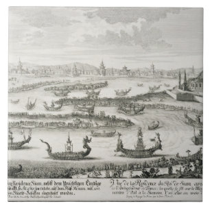 Der König von Siams Wohnsitz, von 'Entwurf einer Fliese