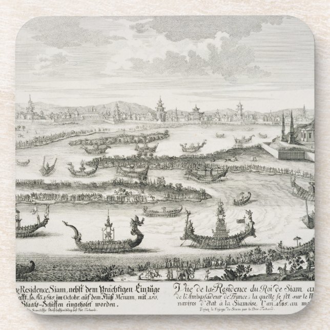 Der König von Siams Wohnsitz, von 'Entwurf einer Untersetzer (Vorderseite)