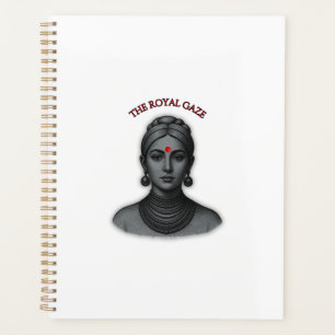 Der königliche Blick - Indian Queen Liniengrafik Planer