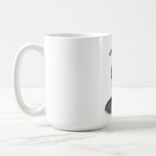 Der königliche Blick - Indische Königin Linienkuns Kaffeetasse
