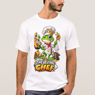 Der königliche Koch – Lustiges königliches Frosch- T-Shirt