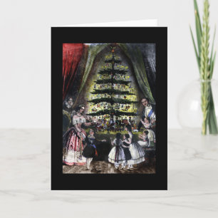 Der königliche Weihnachtsbaum Feiertagskarte