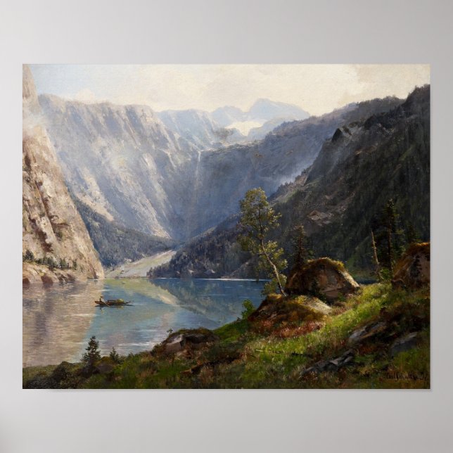 Der Königssee im Berchtesgadener Land Poster (Vorne)