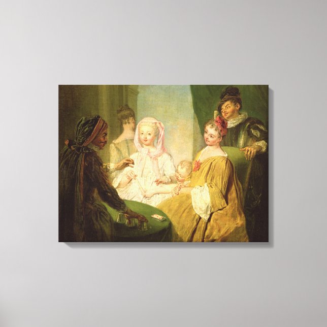 Der Konjuror, 1720-25 Leinwanddruck (Vorderseite)