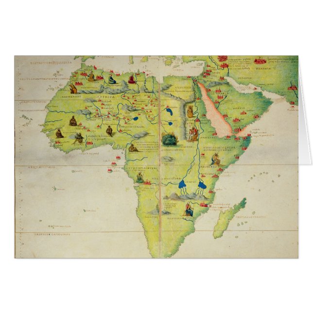 Der Kontinent von Afrika (Vorderseite (Horizontal))