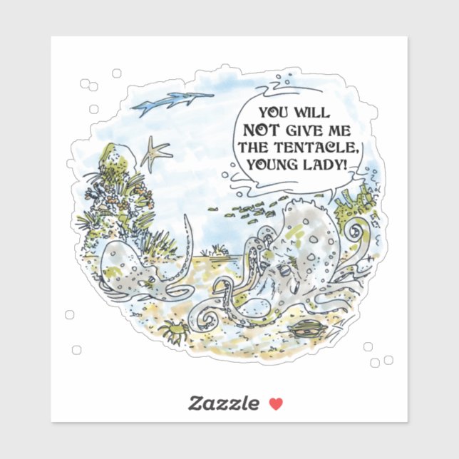 Der Konturaufkleber Tentacle Aufkleber (Blatt)