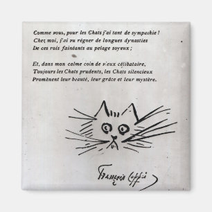 Der Kopf der Katze Magnet
