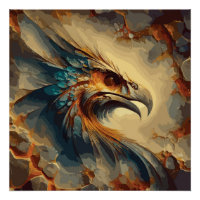 Der Kopf des ausgestorbenen Vogels - Abstraktes Ar