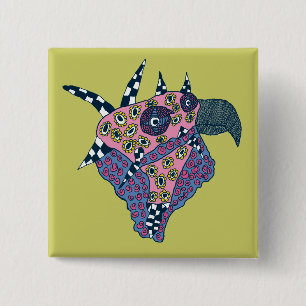 Der Kopf des Vogels Button