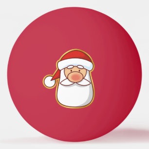 Der Kopf des Weihnachtsmanns Tischtennisball
