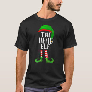 Der Kopf Elf Matching Familie Weihnachten T-Shirt