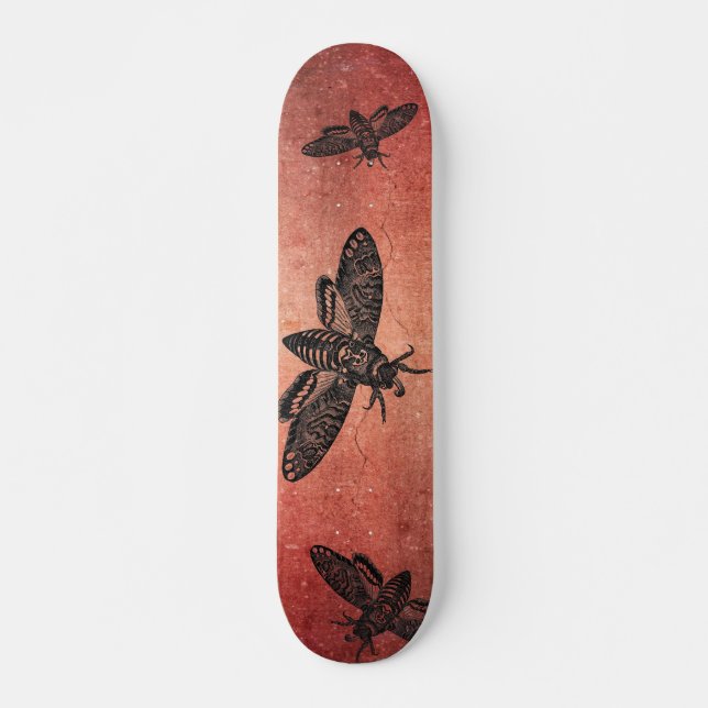 Der Kopf-Falke-Motten-Skateboard des Todes Skateboard (Vorne)