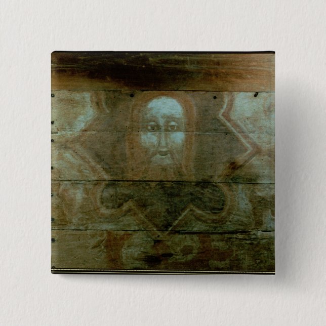 Der Kopf von Christus, c.1280 Button (Vorderseite)