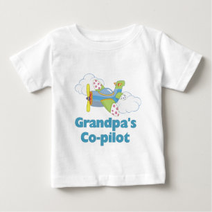 Der Kopilot-Junge des Großvaters Baby T-shirt