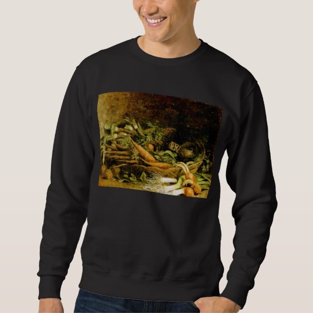 Der Korb der Gemüse Van Gogh Kunstkunst Sweatshirt (Vorderseite)