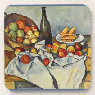 Der Korb mit Äpfeln von Paul Cezanne Getränkeuntersetzer