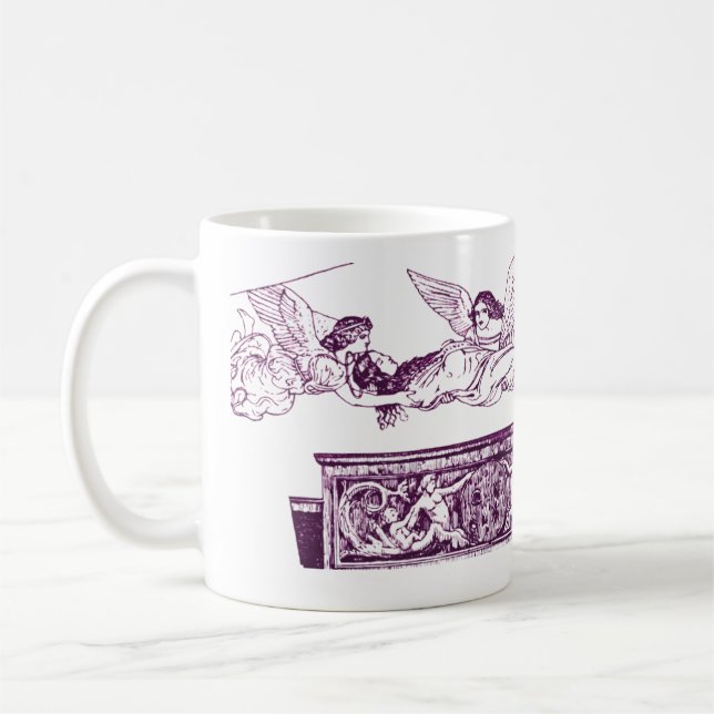 Der Körper der Heiligen Katharina wird von den Eng Kaffeetasse (Links)