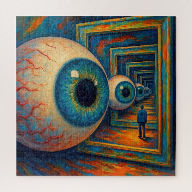 "Der Korridor des Sehens" - ein surreales Portrait Puzzle (Vertikal)