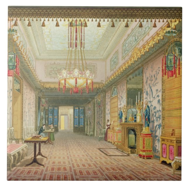 Der Korridor oder die lange Galerie in seiner Fliese (Vorderseite)