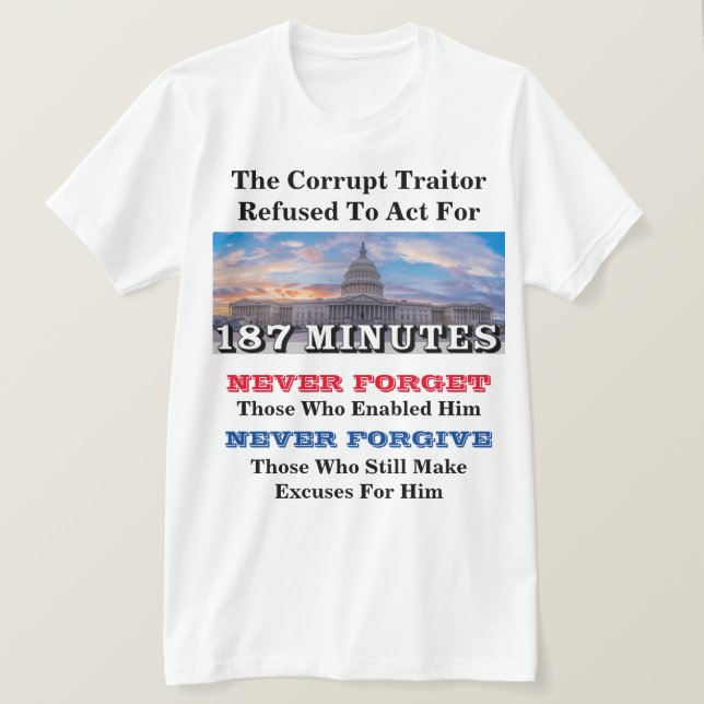 Der korrupte Verräter weigerte sich, 187 MINUTEN z T-Shirt (Design vorne)