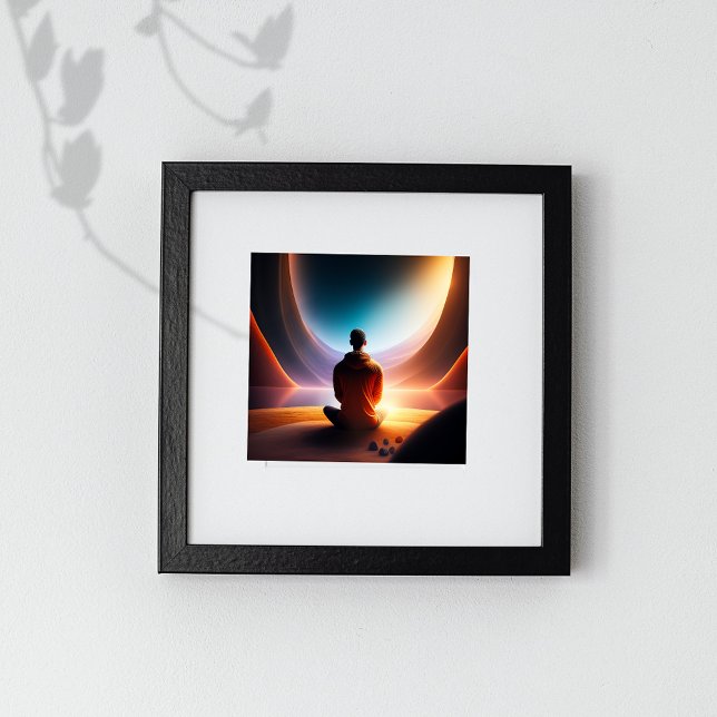 Der kosmische Buddha | Digital Art Poster (Von Creator hochgeladen)