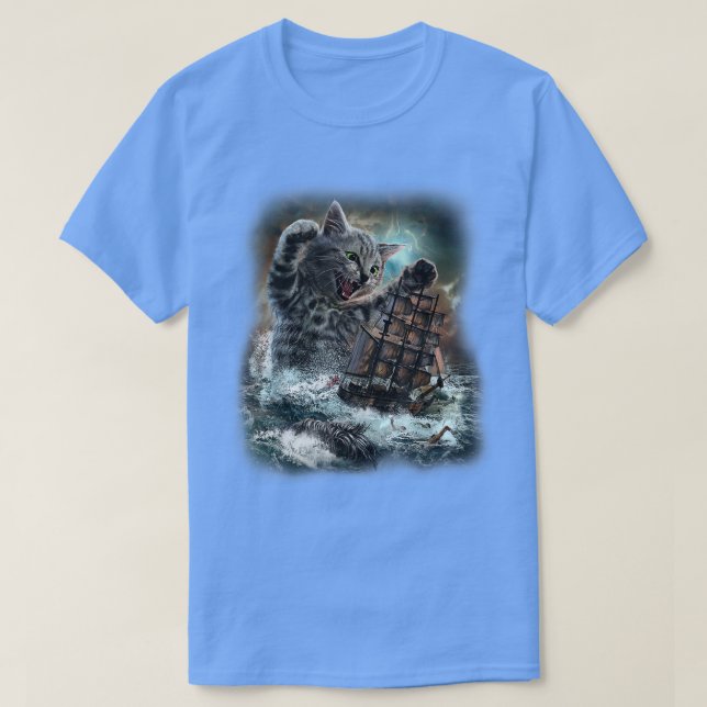 Der Kraken ist das legendäre Seemannster der Riese T-Shirt (Design vorne)